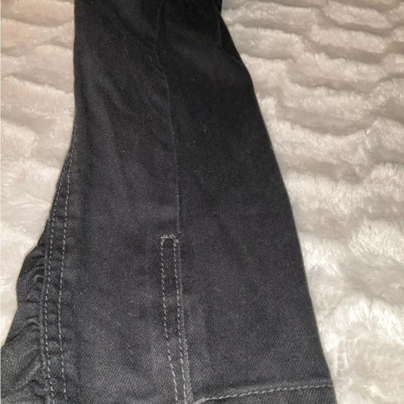 ALLEN B. SCHWARTZ Womens BLACK RUCHED ZIPPER ANKLE DENIM JEANS Size 12 - Picture 7 of 11